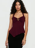 Attina Hardware Detail Top Plum