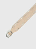 Spheres Stud Belt Beige Silver