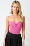 Becca Pink Twist Knot Tube Top