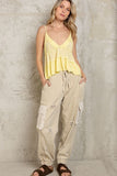Luv Yellow V Neck Tank Top