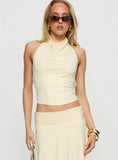 Scenic Route High Neck Top Yellow