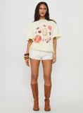 Farmers Pick Oversized Graphic Top Cream