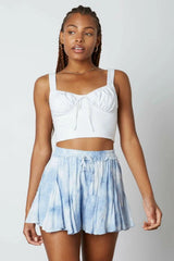 By The Sea Light Blue Tie Dye Shorts