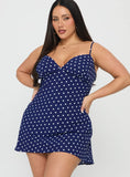 Chara Mini Dress Navy Curve