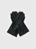Zaylah Faux Leather Stud Detail Gloves Black