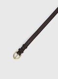 Top Tier Textured Belt Chocolate Gold