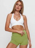 Return Serve Halter Active Top White