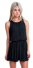 Restless Rock Black Sleeveless Romper