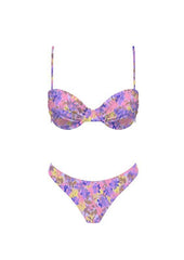 Shes Got a Way Purple Floral Bikini