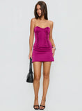 Odella Strapless Corset Top Fuchsia
