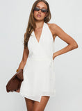 Summer Renaissance Wrap Playsuit White