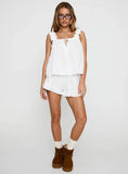 Santabelle Frill Shorts White