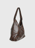 Peta Jain Jami Slouch Bag Chocolate Snake