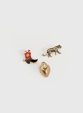 Zaylina Heart Hat Charms Gold