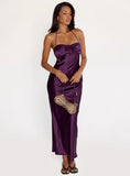 Fireproof Halter Maxi Dress Plum