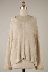 Bradford Beige Oversized Sweater