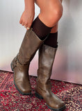 Kosie Ribbed Socks Chocolate