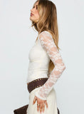 Pitter Long Sleeve Top Cream