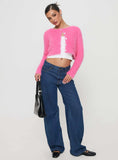 Just A Girl Cardigan Pink
