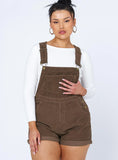 Kacey Short Overalls Brown