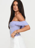 Flutter Frills Top Lilac