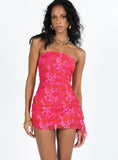 Donelli Mini Dress Pink Floral