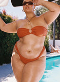 Janea Bikini Bottoms Rust Curve