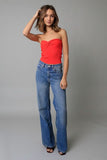 Becca Tangerine Twist Knot Tube Top
