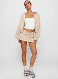 Down Low Fleece Skort Oat Marle