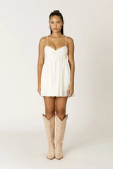 Lucy White Romper Dress