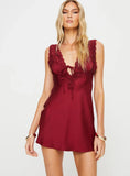 Nourish Mini Dress Burgundy