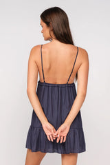 Bridget Navy Babydoll Dress