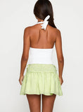 Arroyo Mini Skirt Green White Gingham