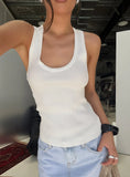 Kyrella Longline Tank Top White