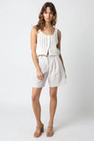 Valeria White Sheer Sweater Top