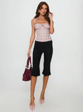 Isabetta Halter Top Pink Check