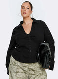 Elowenn Long Sleeve Top Black Curve