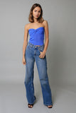 Becca Blue Twist Knot Tube Top