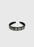 Yasminn Eyelet Headband Black