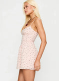 Angeletta Mini Dress Pink Floral