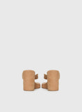 Kamiko Wedged Heels Tan Faux Suede