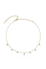 Ettika Fine Tune Blue Opal Necklace