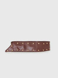 City Of Dreams Faux Leather Belt Brown Gold