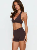 Final Form Active 4" Invisible Scrunch Shorts Brown