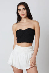 Candice Black Twist Tube Top