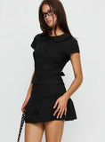 Sweet Treat Button Up Set Black
