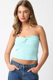 Becca Mint Twist Knot Tube Top