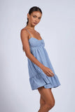 Gracie Blue Gingham Cami Mini Dress