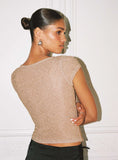 Crystal Clear Mesh Top Rose Gold