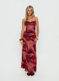 Celena Maxi Dress Red Blur